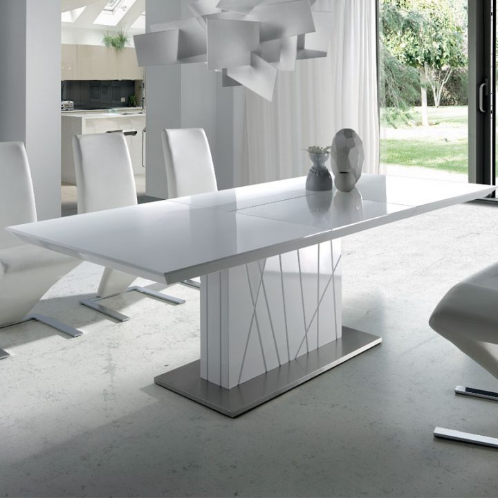Table A Manger Extensible Blanche, Table En Verre dedans Grande Table Salle À Manger Table A Manger Extensible Blanche, Table En Verre dedans Grande Table Salle À Manger