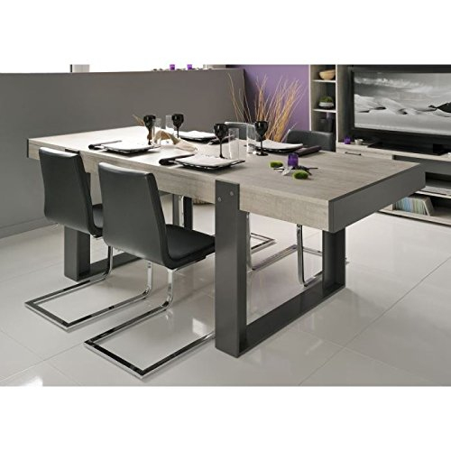 Table A Manger Extensible Loft Lofty Gris -Maison & Design concernant Table Salle À Manger 12 Personnes
