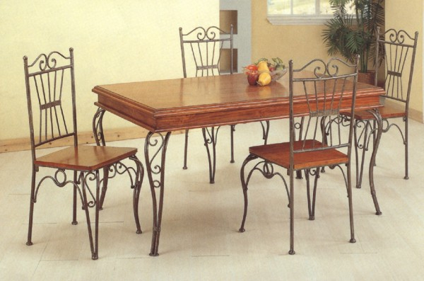 Table A Manger Fer Forge à Table Salle A Manger Bois Et Fer