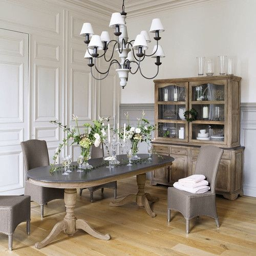 Table À Manger Montaigne En Manguier Effet Vieilli 10 tout Table De Salle A Manger Maison Du Monde