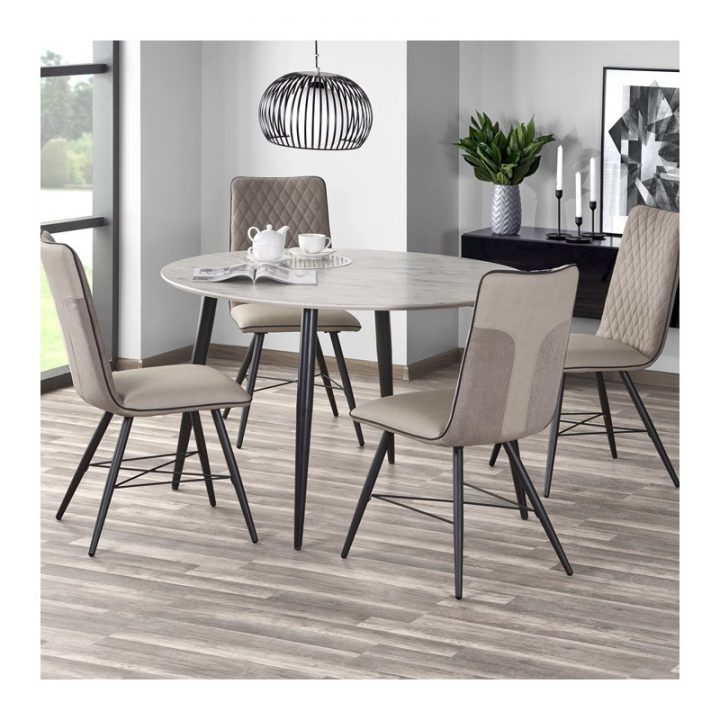 Table À Manger Ronde En Métal Et Marbre Pour Du Moderne avec Grande Table Salle À Manger Table À Manger Ronde En Métal Et Marbre Pour Du Moderne avec Grande Table Salle À Manger