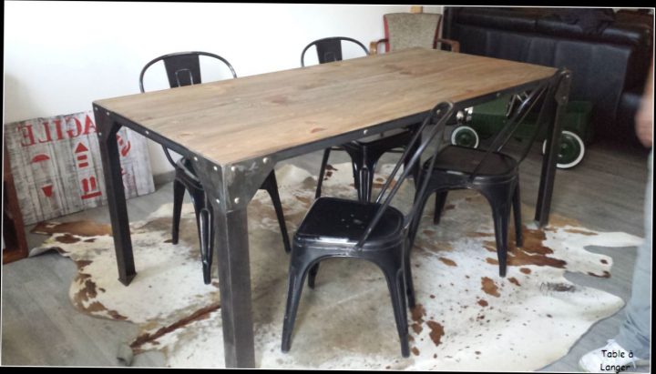 Table Basse Industrielle Pas Cher Table De Salle A Manger dedans Table Salle A Manger Industrielle
