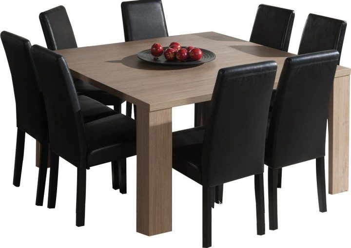 Table Carrée Salle À Manger Moderne Coloris Chêne Ardennes à Meuble De Salle A Manger Pas Cher