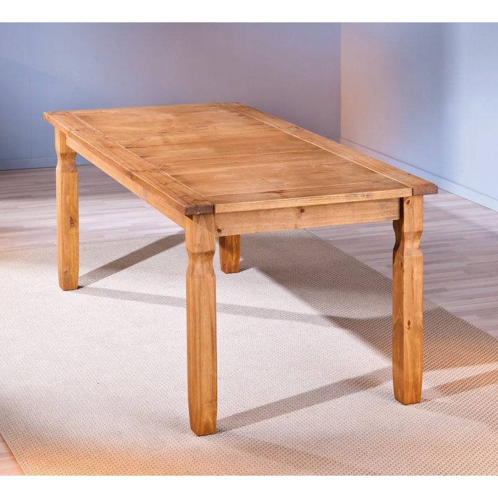 Table De Cuisine En Pin Massif – Comforium destiné Salle À Manger Chêne Massif