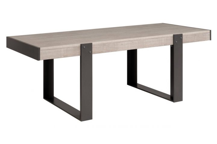 Table De Repas Design Style Industriel Treiss – Cbc-Meubles tout Table Salle A Manger Style Industriel
