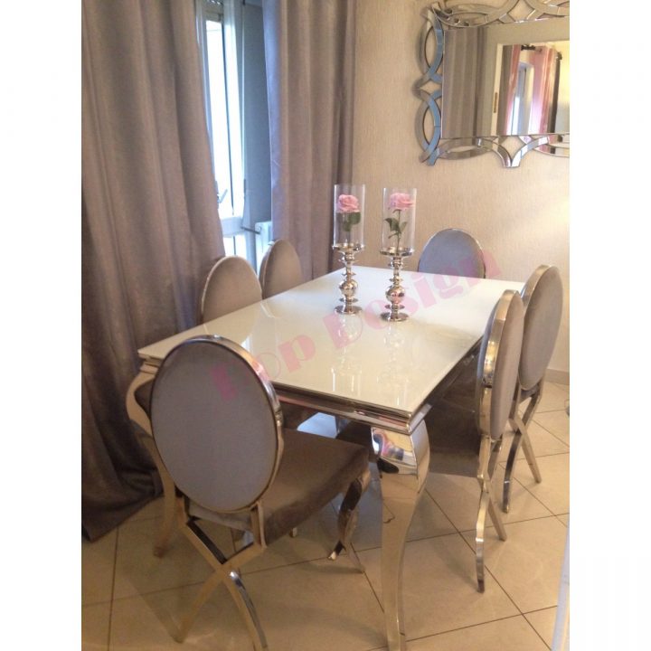 Table De Salle À Manger Baroque Duchesse Carrée intérieur Table De Salle À Manger Carrée