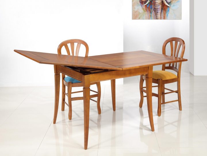 Table De Salle À Manger Carrée Nnie 90X90 En Merisier De pour Salle A Manger Merisier