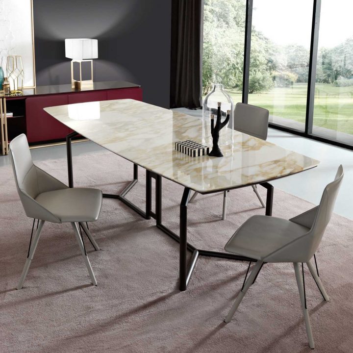 Table De Salle À Manger De Style Industriel – Diotti dedans Table De Salle A Manger Style Industriel