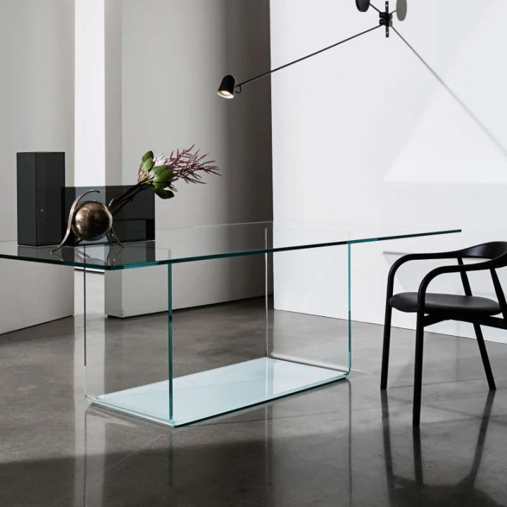 Table De Salle À Manger Design En Verre – Valencia Sovet avec Table Pliante Salle À Manger