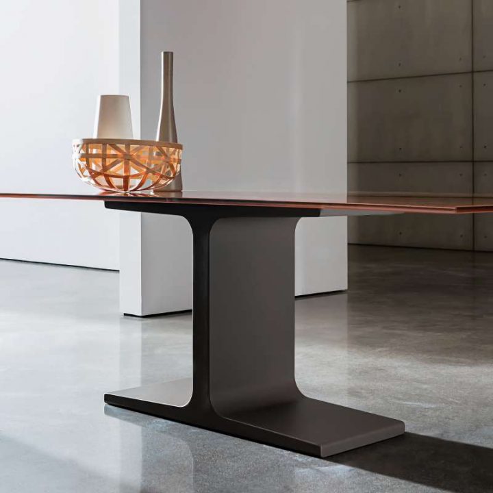 Table De Salle À Manger Design Rectangulaire En Verre intérieur Table De Salle À Manger En Verre