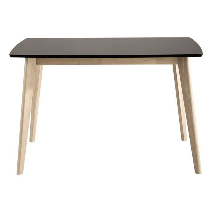 Table De Salle À Manger En Bois Noire L 120 Cm Mia avec Table De Salle A Manger Maison Du Monde