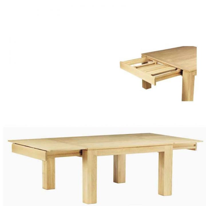 Table De Salle À Manger En Chêne Massif Extensible Avec intérieur Salle A Manger En Chene Massif