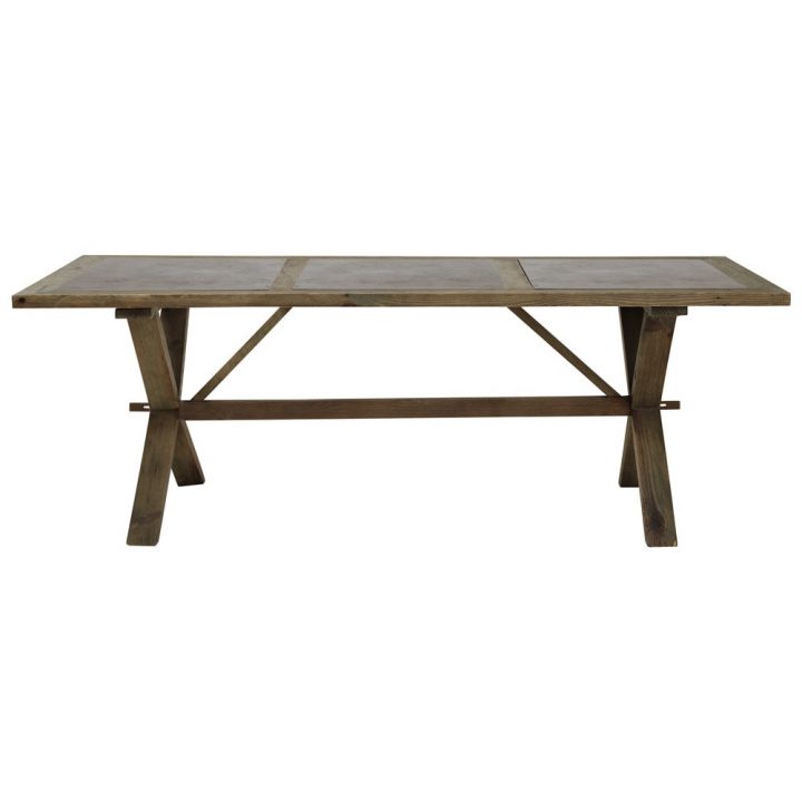 Table De Salle À Manger En Pin Recyclé L 220 Cm Breteuil avec Table De Salle A Manger Maison Du Monde