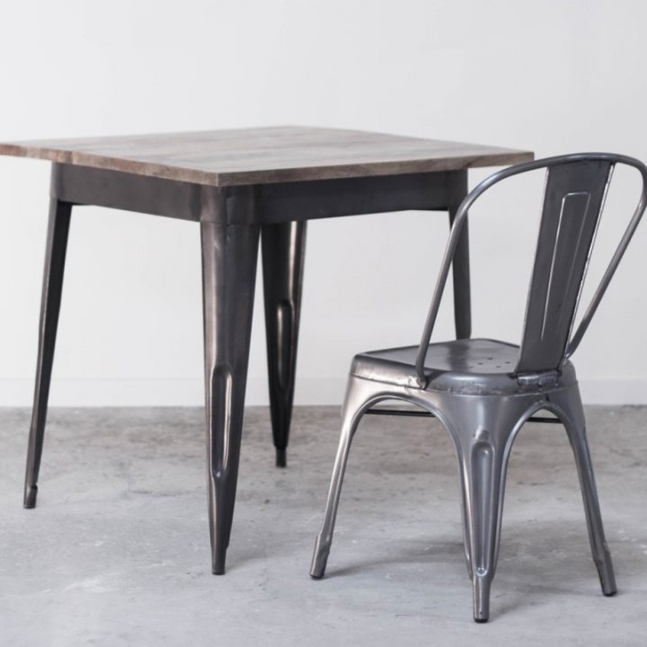 Table De Salle À Manger Industrielle En Bois Et Métal pour Table Salle A Manger Industrielle