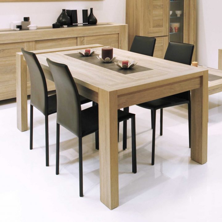Table De Salle À Manger Moderne Mathias – Comparer Avec avec Table De Salle A Manger Ronde Avec Rallonge