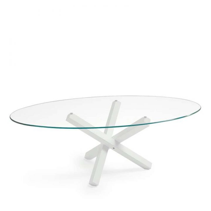 Table De Salle À Manger Ovale Design En Verre – Aikido dedans Table De Salle À Manger En Verre