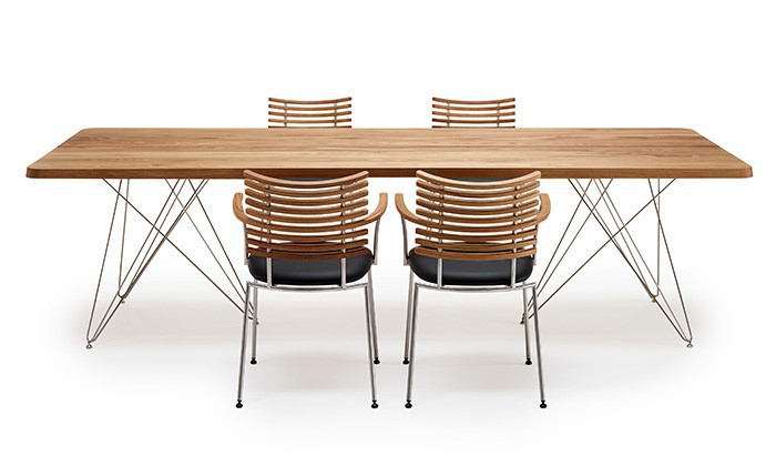 Table De Salle À Manger Scandinave Plank De Luxe Bois Massif dedans Table Salle A Manger Scandinave