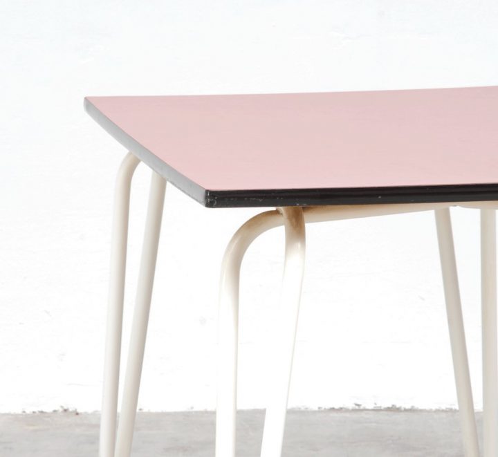 Table De Salle À Manger Vintage Rouge En Formica En Vente dedans Table Salle A Manger Vintage