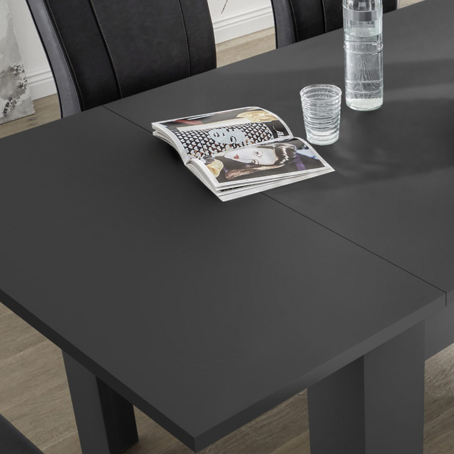 Table Design Extensible, Table De Salle À Manger, Table Grise Table Design Extensible, Table De Salle À Manger, Table Grise