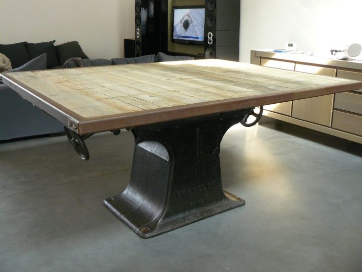 Table Industrielle O'Style N°10 Table De Salle À Manger tout Billard Table Salle À Manger