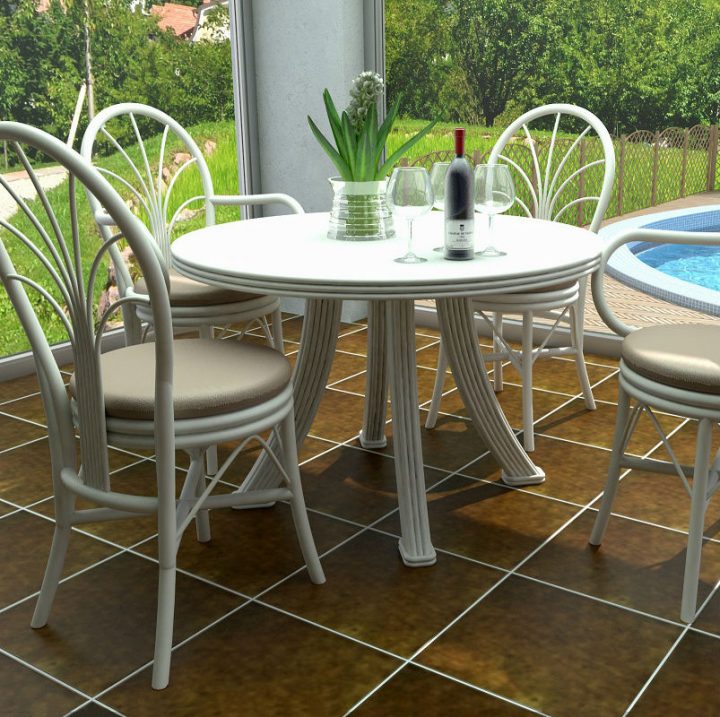 Table Ovale Extensible En Rotin – Brin D'Ouest avec Salle A Manger De Jardin