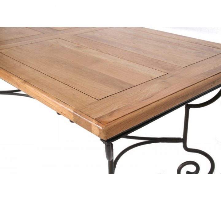 Table Rectangulaire Batista Fer Forgé Bois – 1475 encequiconcerne Table Salle A Manger Fer Et Bois
