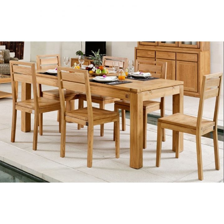 Table Repas Extensible En Teck Ankor avec Table Pliante Salle À Manger