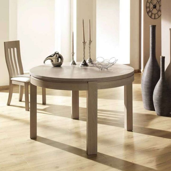 Table Ronde De Salle À Manger En Bois Extensible encequiconcerne Table De Salle À Manger À Vendre