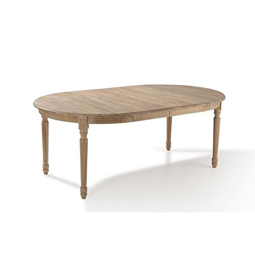 Table Ronde Extensible Bois Chêne Clair 120/200Cm Medicis destiné Table Salle A Manger Ronde Extensible