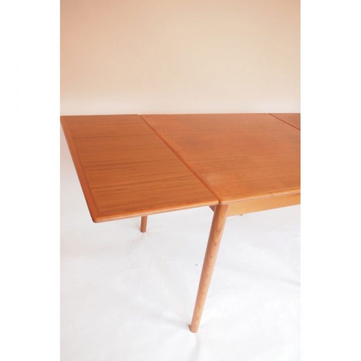 Table Salle À Manger Carrée Scandinave En Teck Clair intérieur Table Carree 140X140 Salle Manger