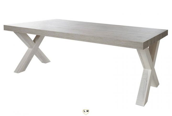 Table Salle A Manger Chene Blanchi — Lamichaure dedans Salle A Manger Chene Blanchi