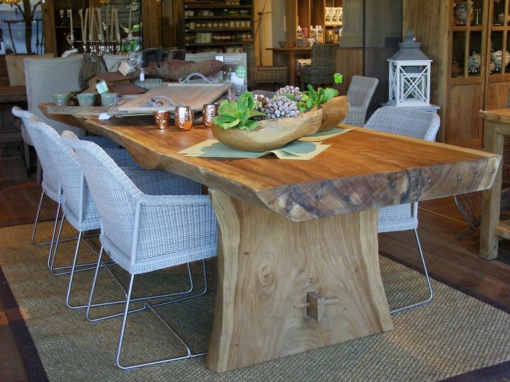 Table Tronc D'Arbre En Bois Exotique | Dining Table encequiconcerne Banc De Salle À Manger