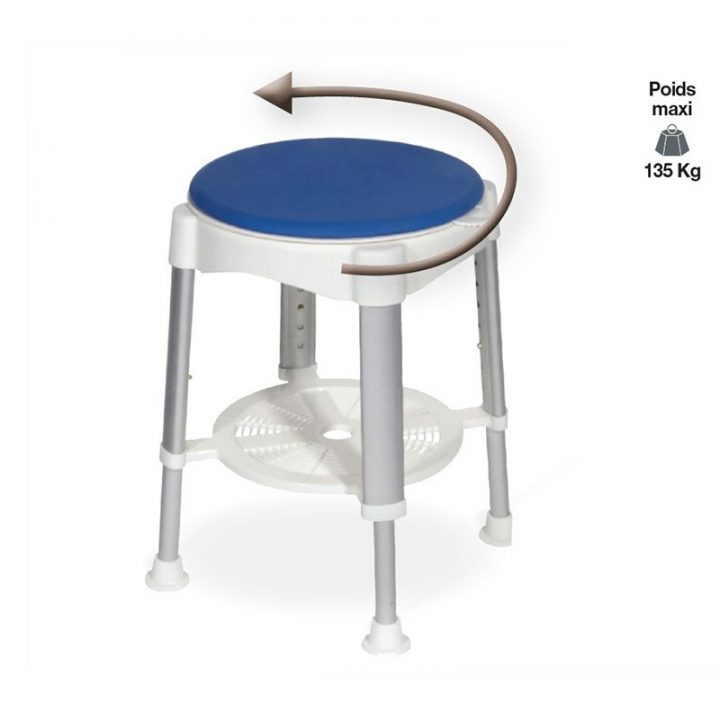 Tabouret De Douche Avec Assise Pivotante Dupont M Dical concernant Tabouret De Douche Pivotant