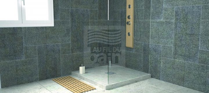 Taille Douche L Italienne Avec Douche Italienne Dimension concernant Faire Une Douche Italienne Avec Receveur