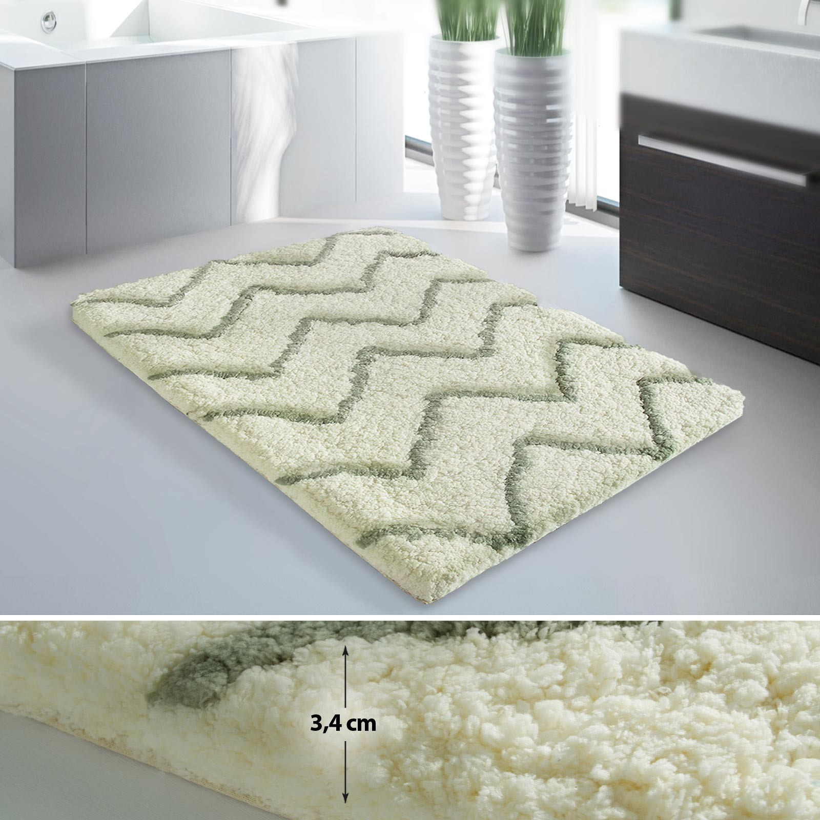 Tapis De Bain Original De Luxe | Moderne Et Doux | Tapistar.fr destiné Tapis De Bain Pour Douche Arrondie