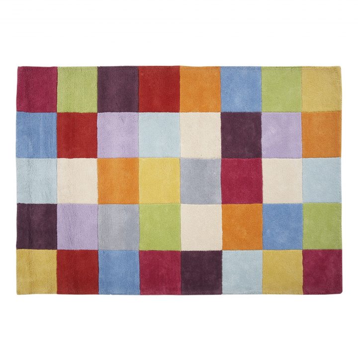 Tapis Multicolore 140X200Cm Multicolore – Game – Les Tapis avec Tapis Salle A Manger Ikea