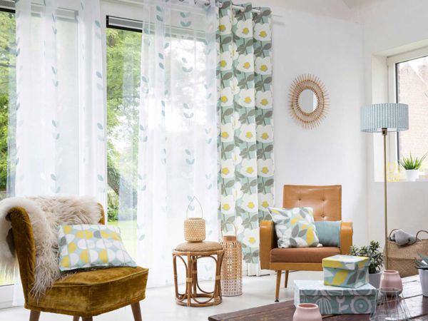 Tendance Déco, Articles, Vidéos, Dossiers Et Diapo : Femme intérieur Rideaux Tendance 2017