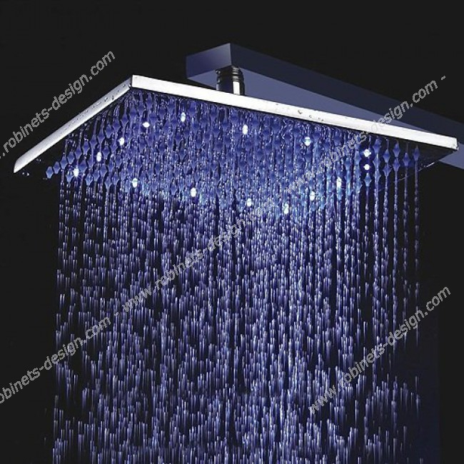 Tête De Douche Lumineuse Led Carré – 30 Cm destiné Colonne De Douche Lumineuse A Led Tête De Douche Lumineuse Led Carré – 30 Cm destiné Colonne De Douche Lumineuse A Led