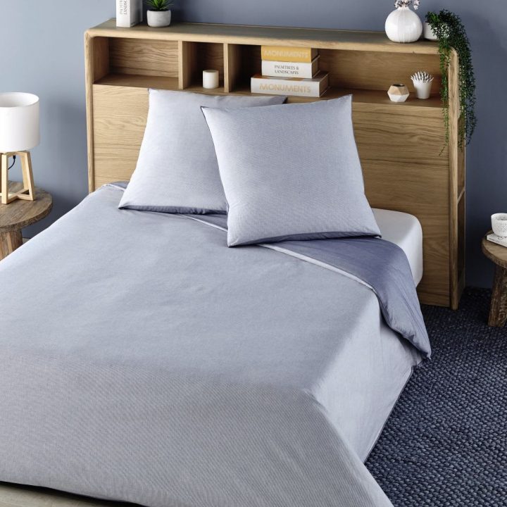 Tête De Lit 160 En Chêne Massif Avec Rangements Canopy serapportantà Tete De Lit Avec Rideau