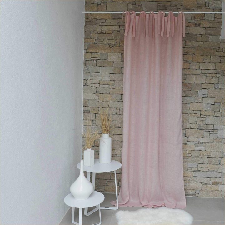 Tete De Lit Rideau Impressionnant Rideau Beige Lin Élégant tout Tringle A Rideau Pour Tete De Lit