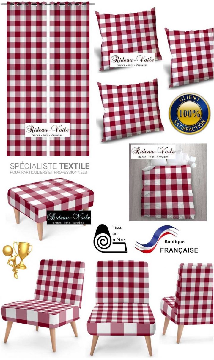 Tissu Carreaux Vichy Ignifuge – Rideaux Tissus Ignifugés tout Rideaux Vichy Tissu Carreaux Vichy Ignifuge – Rideaux Tissus Ignifugés tout Rideaux Vichy