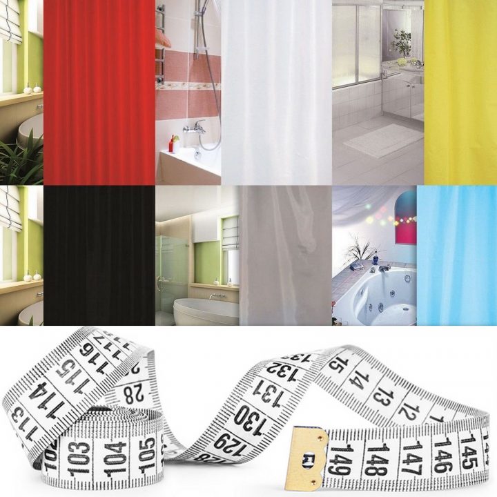 Tissu Rideau De Douche 240X200 Inclus Anneaux Gris Blanc dedans Rideau Douche 240X200