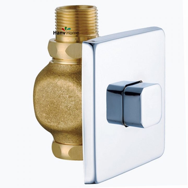 Toilet Flush Valve Manual Bathroom Stool Brass Valve Self concernant Toilette Flush