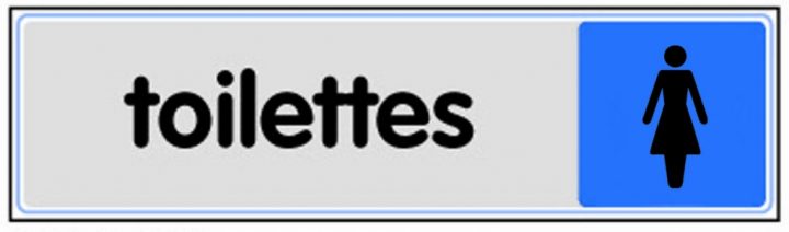 Toilettes + Figurine Dame – Panneaux De Signalisation Et dedans Signalétique Toilettes