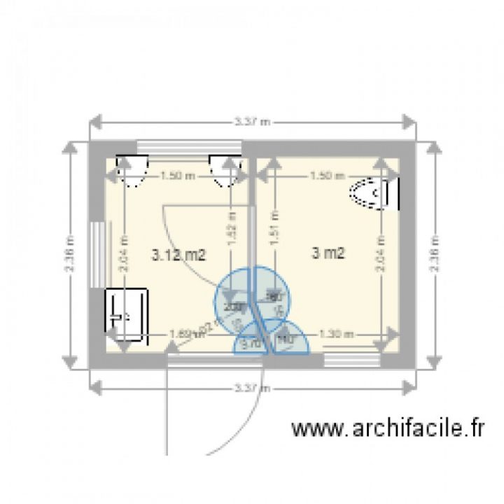 Toilettes Publiques 26 0416 Cloison Intérieure Avec Porte serapportantà Toilettes Publics