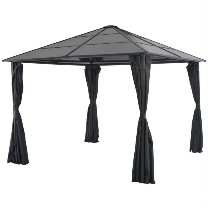 Tonnelle Avec Rideau Aluminium 3X3 M Noir – 44640 serapportantà Rideau Pour Tonnelle 3X3 Tonnelle Avec Rideau Aluminium 3X3 M Noir – 44640 serapportantà Rideau Pour Tonnelle 3X3