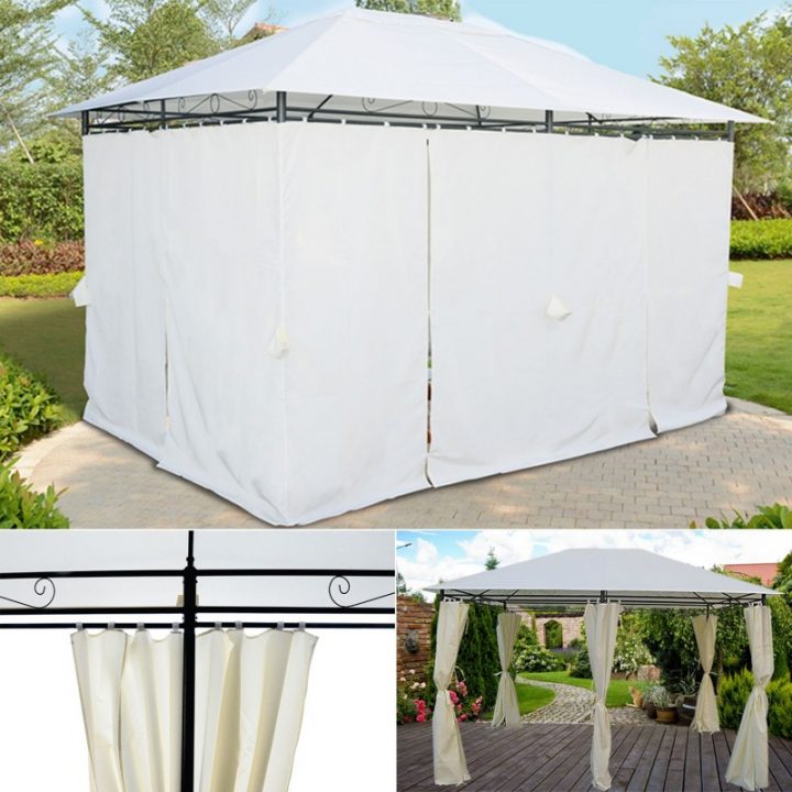 Tonnelle De Jardin Gloria Rideaux Écrus 3X4X2,58 M avec Rideaux Pour Tonnelle Pas Cher Tonnelle De Jardin Gloria Rideaux Écrus 3X4X2,58 M avec Rideaux Pour Tonnelle Pas Cher