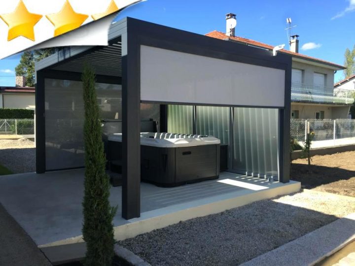 Tonnelle Rideau Coulissant – Agencement De Jardin Aux intérieur Rideau Tonnelle