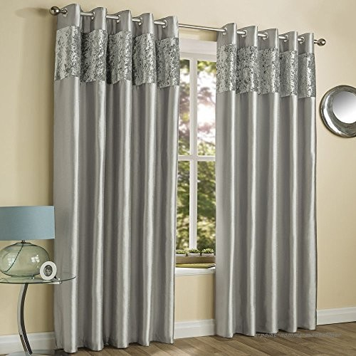 Tony'S Textiles – Paire De Rideaux Amalfi – Accroche concernant Rideaux Argenté