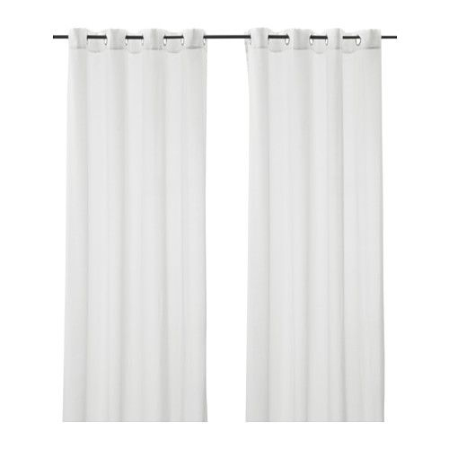 Träjon Voilage, 2 Pièces – Blanc | Voilage Ikea, Voilage concernant Rideaux Ikea Voilage